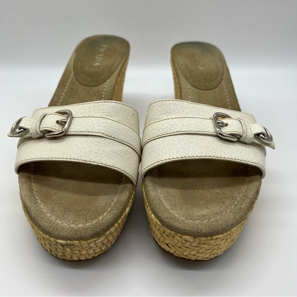 PRADA Vintage Slides Platform Sandal - Picture 2 of 9